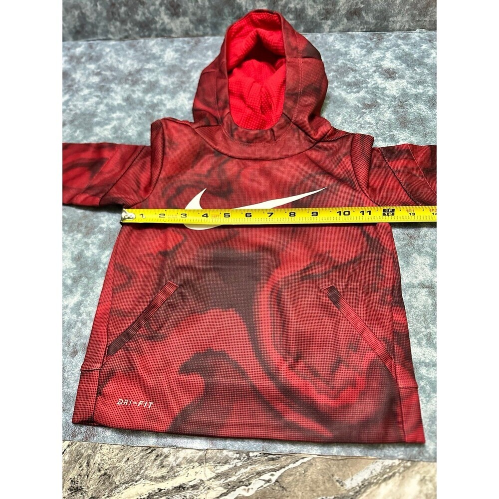 Nike Red and Black Dri-FIT Pullover Hoodie for Kids 2T - Picture 4 of 8